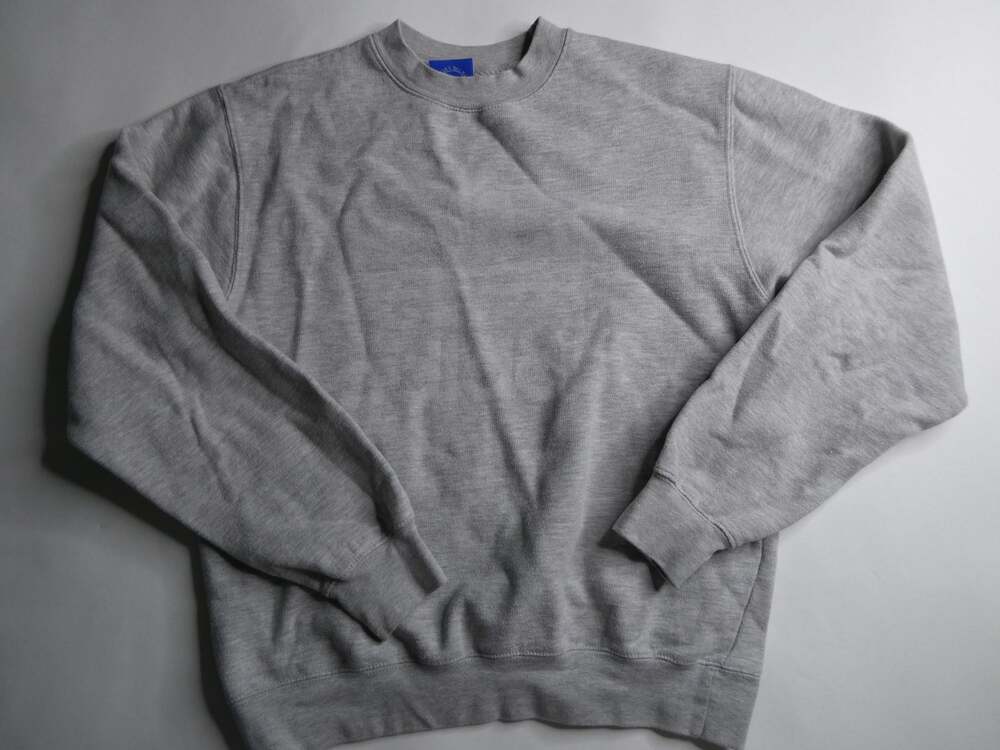 ADIDAS faded logo sweatshirt, gray, small, very cool!